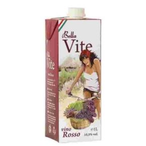 BELLA VITE VINO ROSSO BRIK LT.1 PZ.15