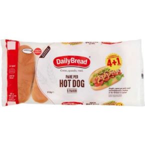 DAILY BREAD HOT DOG X 4+1 GR.312 PZ.6
